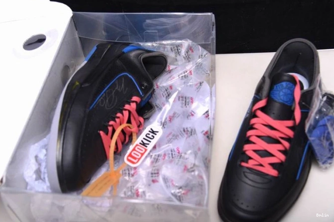 Bmlin Retro Black SP Off-White 2 Jordan Low Blue DJ4375-004 0709